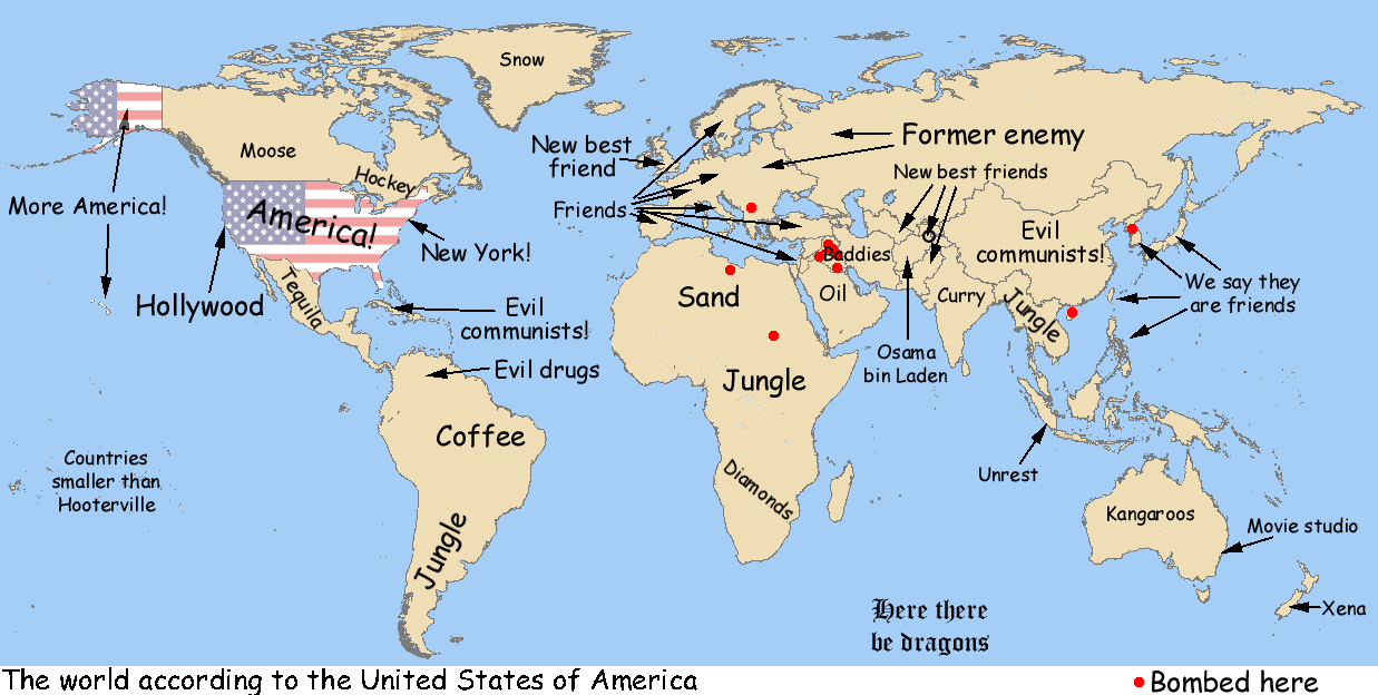 The world according to the United States of America